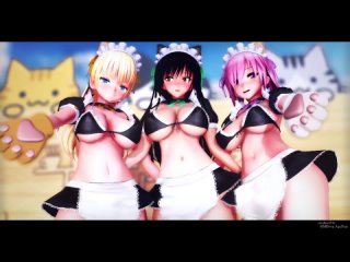 mmd r-18 [normal] yui angela mash cat cosplay ghostly dance author aquinas