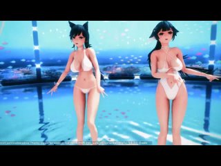 mmd r-18 [normal] atago takao dive to blue author naitokoubou