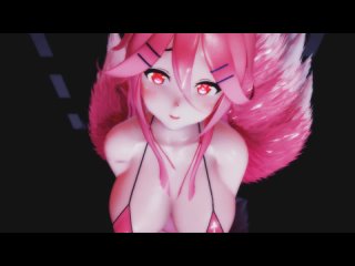 mmd r-18 [normal] yamakaze pink ninetail satisfaction author red eyes lunatic