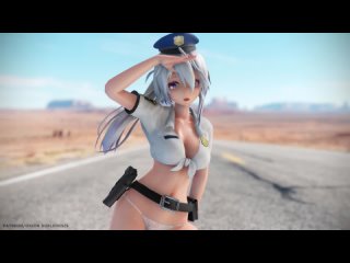 mmd r-18 [normal] haku police snapping author orion dobledosis
