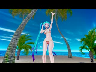mmd r-18 [normal] miku deep blue town author f dry
