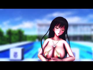 mmd r-18 [normal] yui kotegawa in gold swimsuit apple pie author aquinas