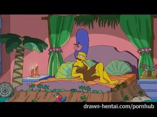 homer fucks his wife in a wet pussy so that she doesn't think about cheating